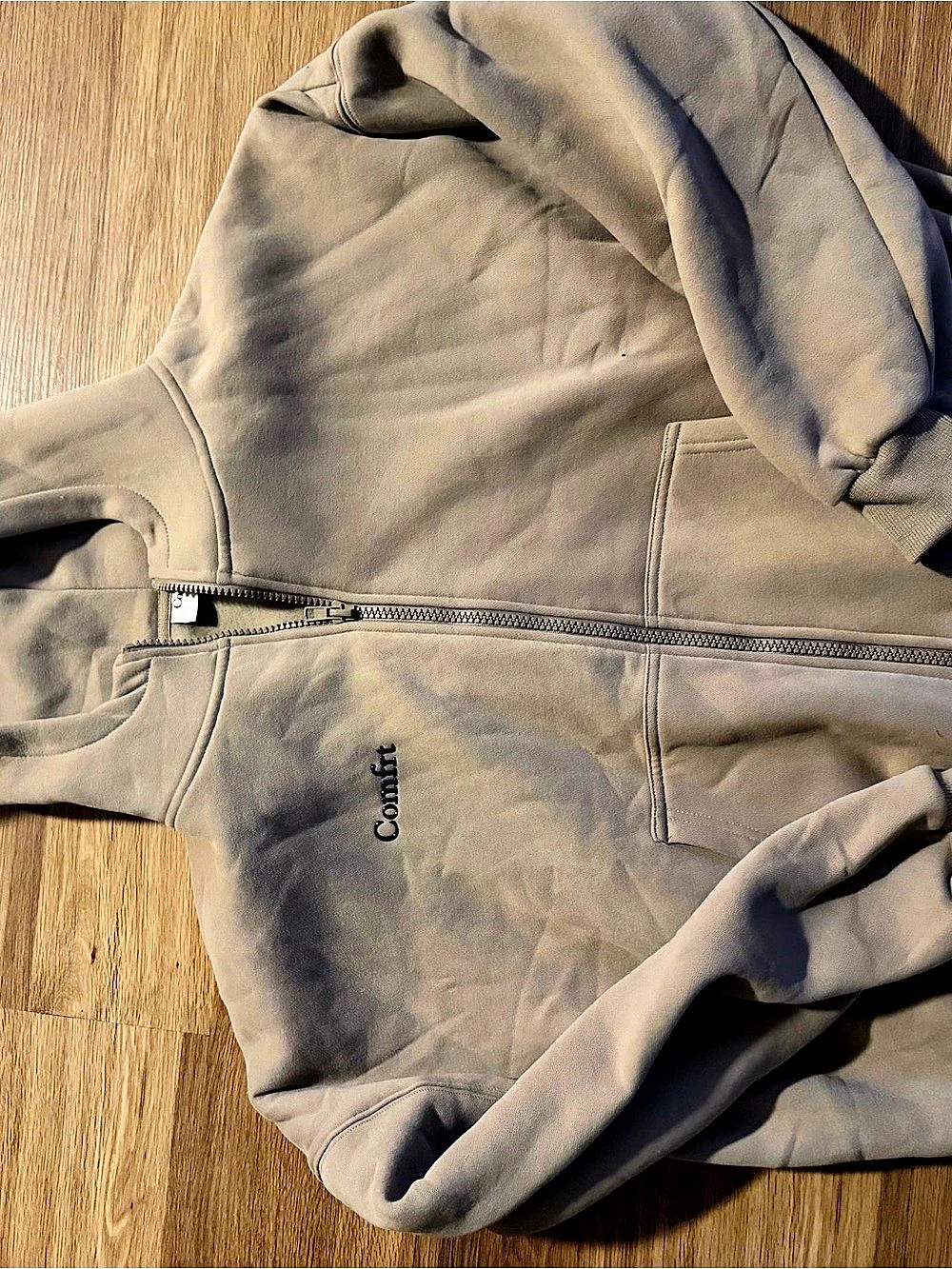 Comfrt Brown Zip hoodie